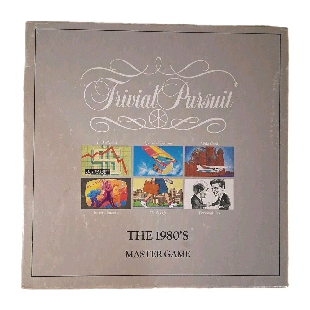 Trivial Pursuit The 1980’s Master Game VINTAGE 1989